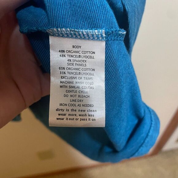 Toad&Co Size S Sambasol Dress Blue Textured Organic Cotton Strappy Sleeveless - Picture 10 of 11